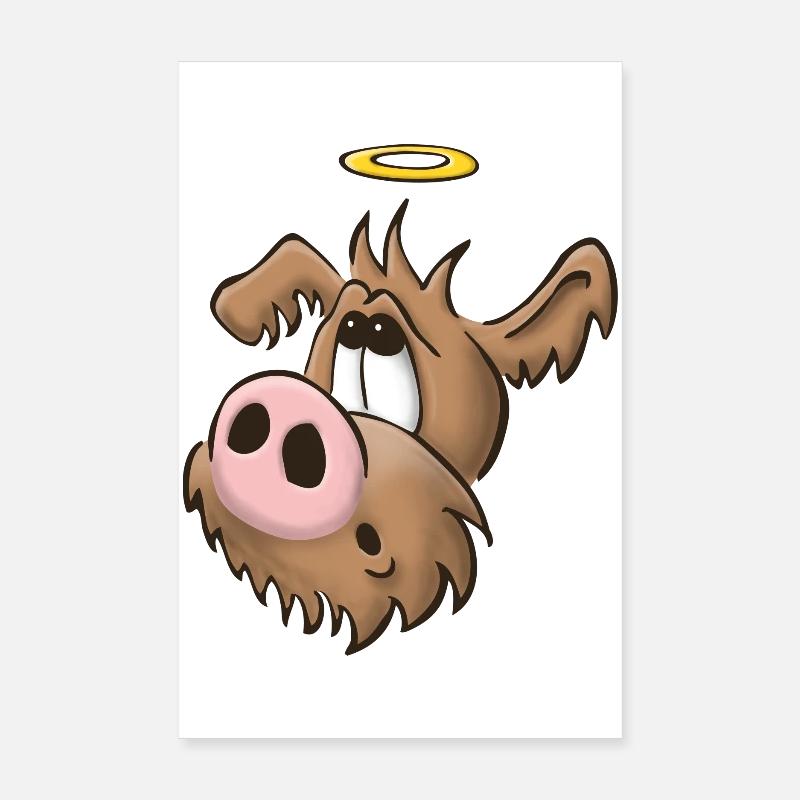 Chien plus faible12 Poster 20 x 30 cm