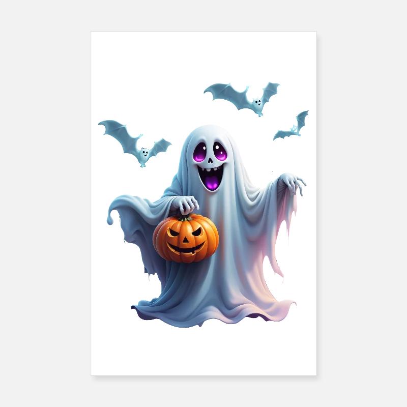 Das charmante Halloween-Design vermittelt. Poster 20x30 cm