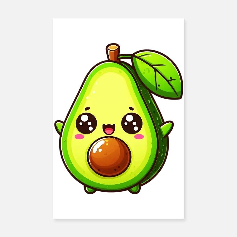 Avocado Poster 8" x 12" (20x30 cm)