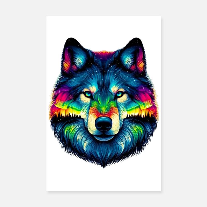 Wolf Poster 20x30 cm