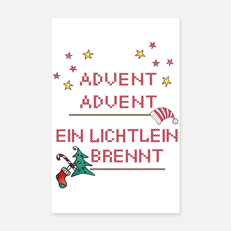 Advent Advent, Weihnachten Poster 20x30 cm