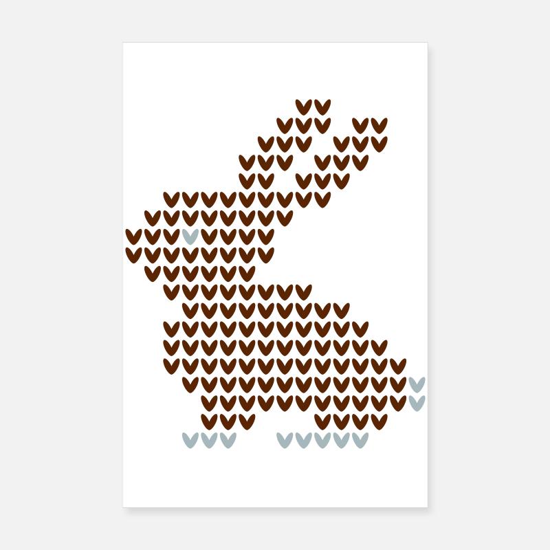 Easter Bunny Poster 8" x 12" (20x30 cm)