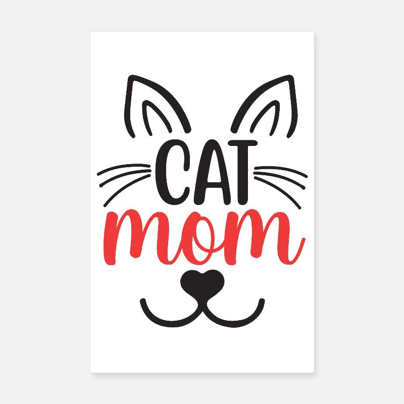 Katze Mama Poster 20x30 cm