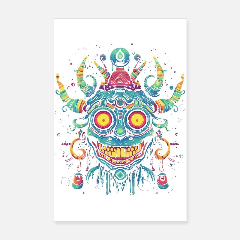 Masque de chaman Poster 20 x 30 cm