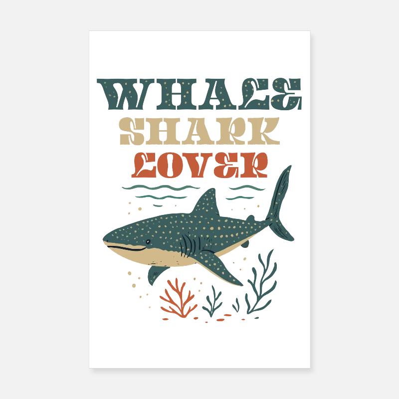 Whale Shark Lover Poster 20 x 30 cm