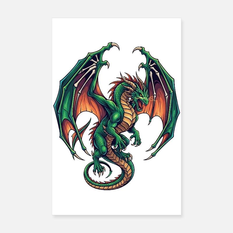 Cerf-volant Poster 20 x 30 cm