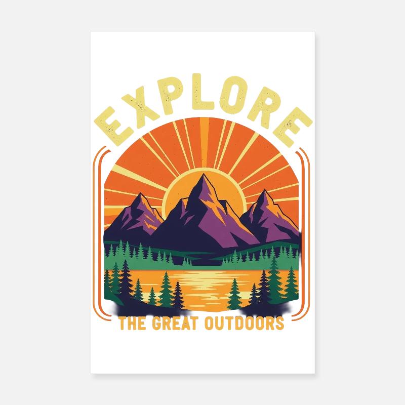 Explorez les grands espaces Poster 20 x 30 cm
