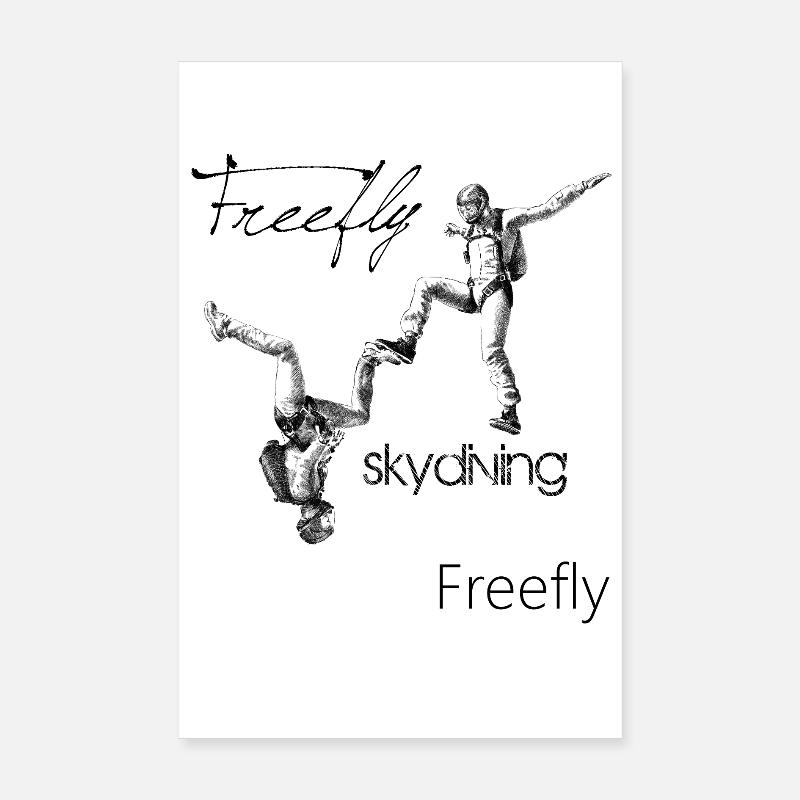 Parachutisme en freefly Poster 20 x 30 cm