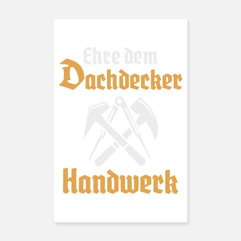 Roofers Crafts Guild Signs Poster 8" x 12" (20x30 cm)