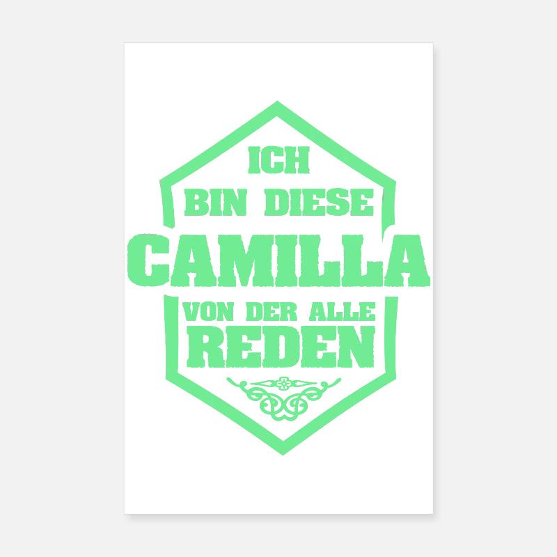 Camilla comme surnom Poster 20 x 30 cm