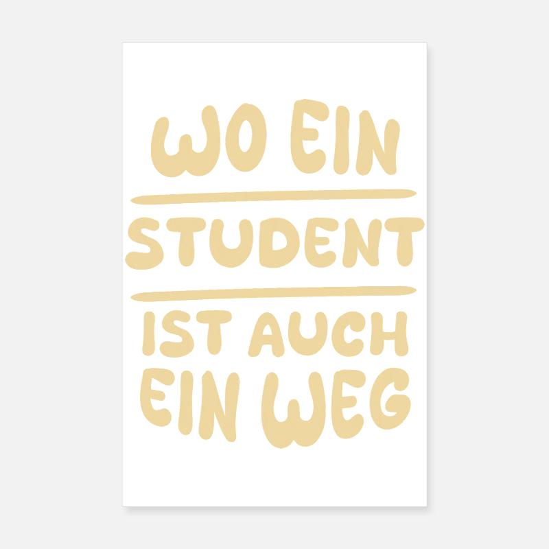 Student as a student Poster 8" x 12" (20x30 cm)