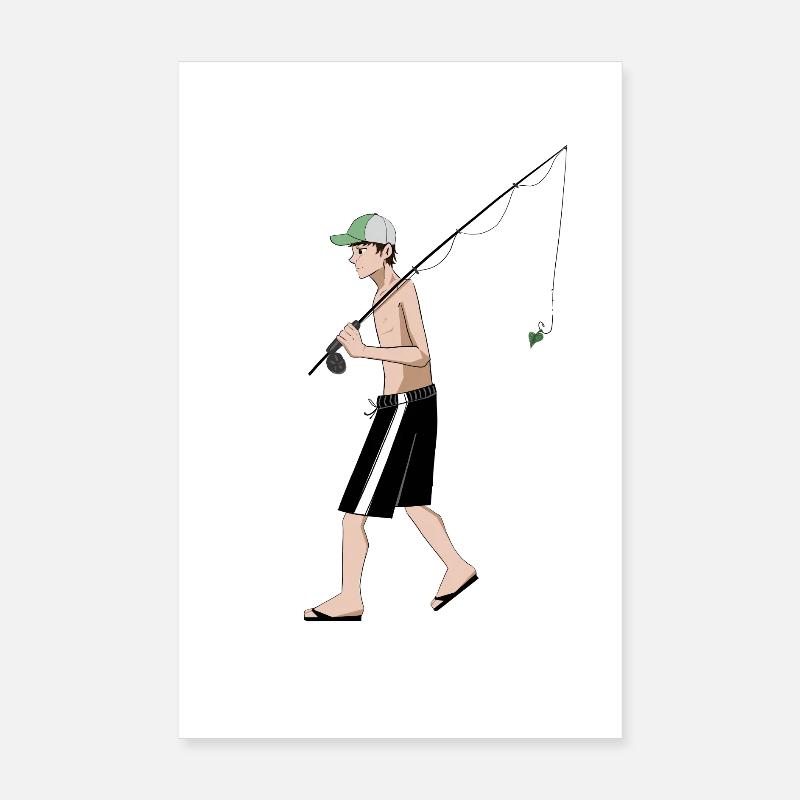 fisherman Poster 8" x 12" (20x30 cm)