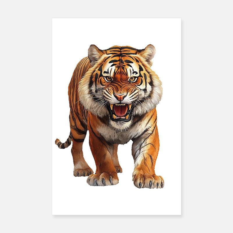 Tiger Poster 8" x 12" (20x30 cm)