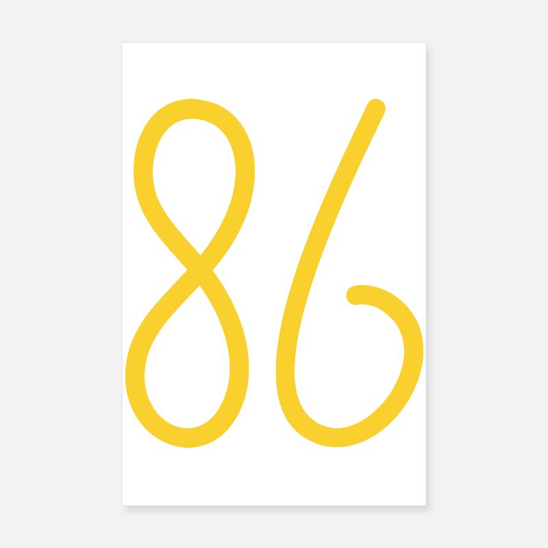 86 Poster 20 x 30 cm