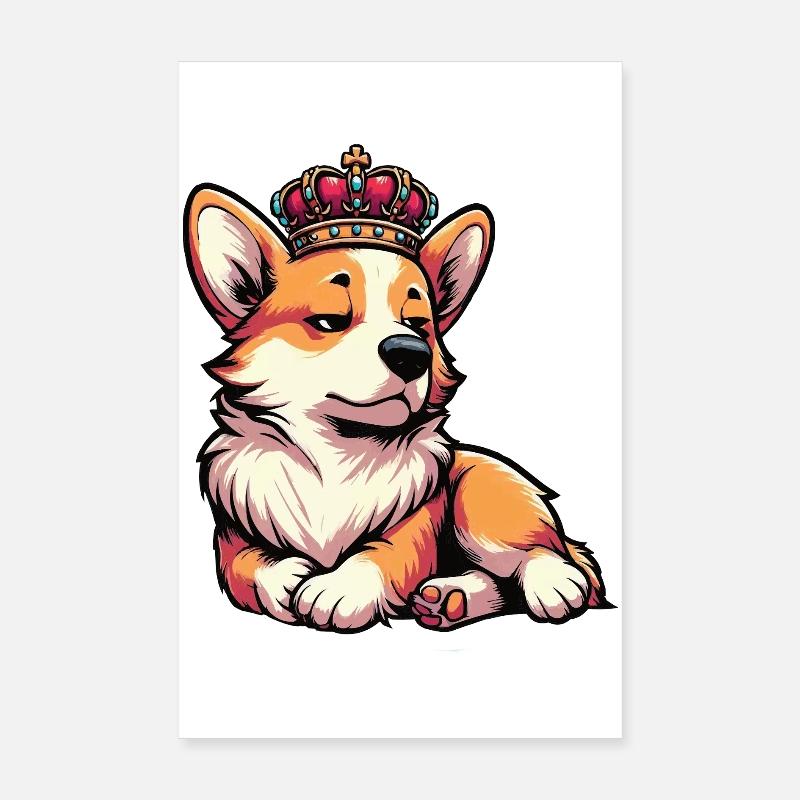 Corgi Corgis Welsh Corgi Propriétaires de Corgi Corgis Poster 20 x 30 cm