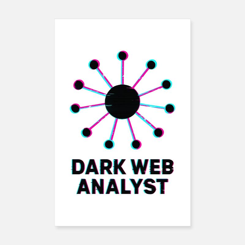 Dark-Web-Analyst – Cybersicherheit Poster 20x30 cm