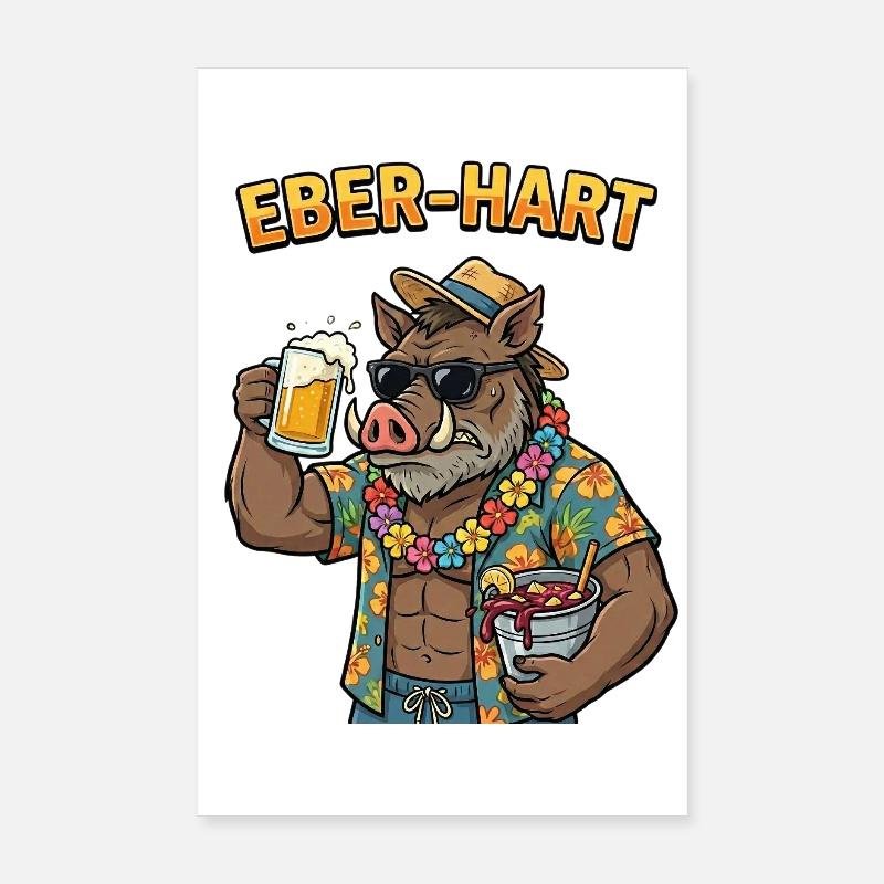 Eber-Hart Mallorca Party Poster 20x30 cm