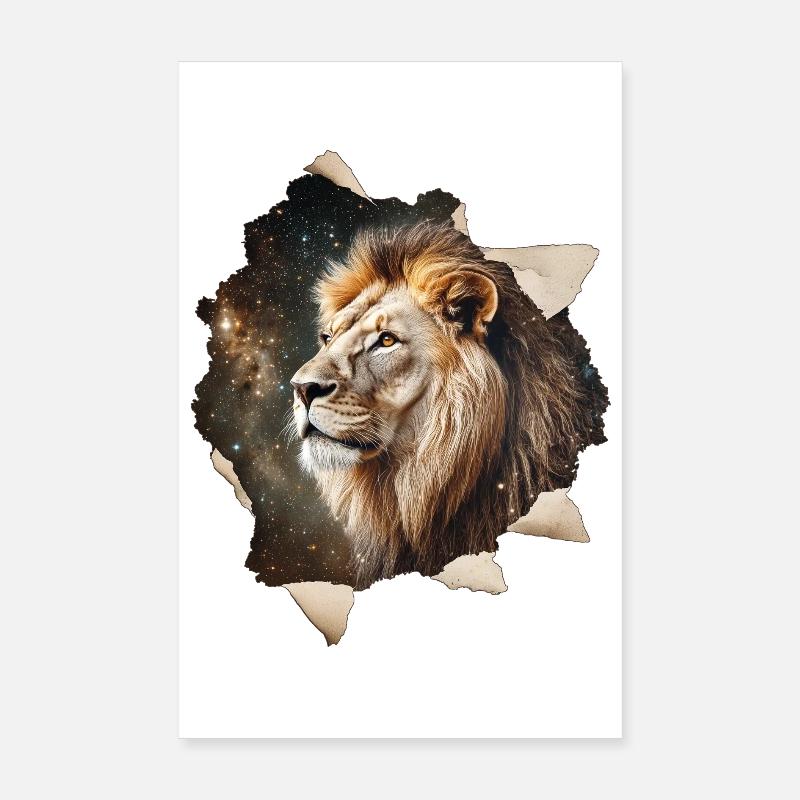 Lion Poster 20 x 30 cm