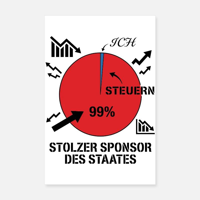 Stolzer Sponsor des Staates Poster 20x30 cm
