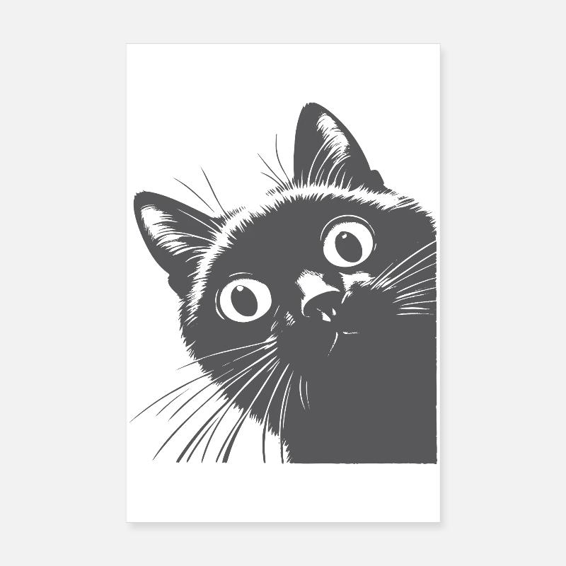 Chat noir Poster 20 x 30 cm
