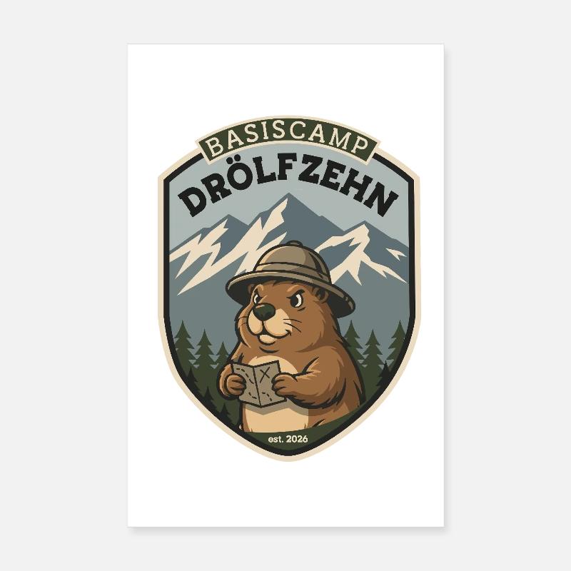 Basiscamp Drölfzehn – Das Patch vom Camp - RCCX Poster 20x30 cm