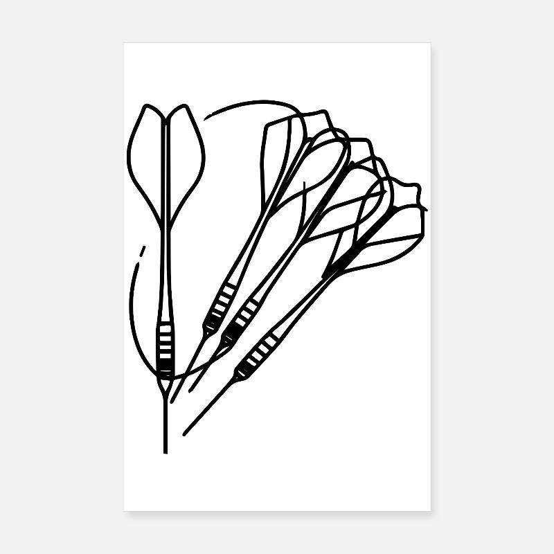 Dartpfeile Poster 20x30 cm