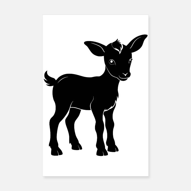 Bébé Chèvre Poster 20 x 30 cm