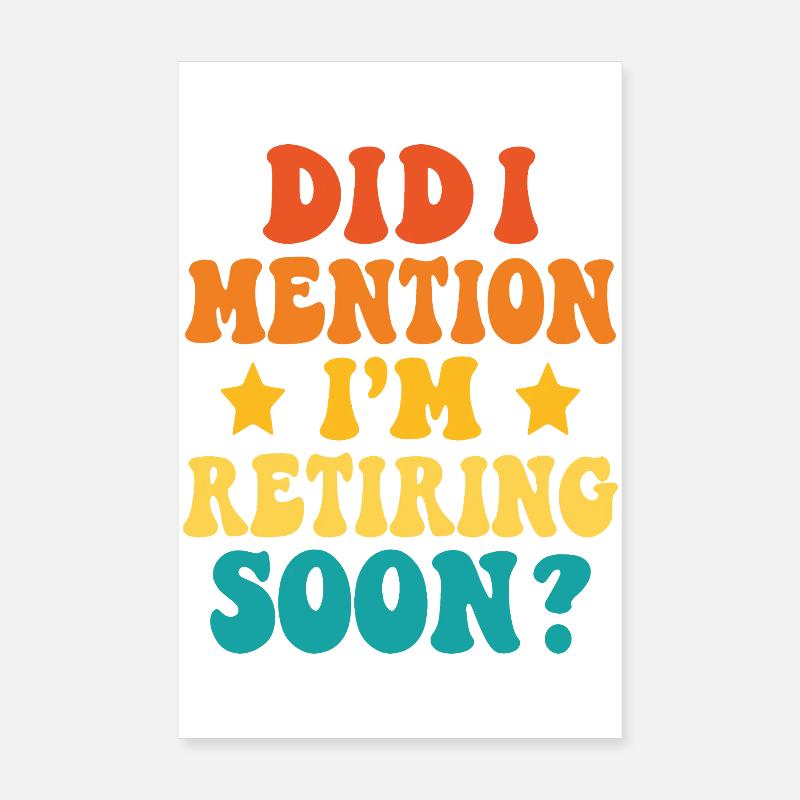 Ruhestand Bald – Witziges Statement Poster 20x30 cm