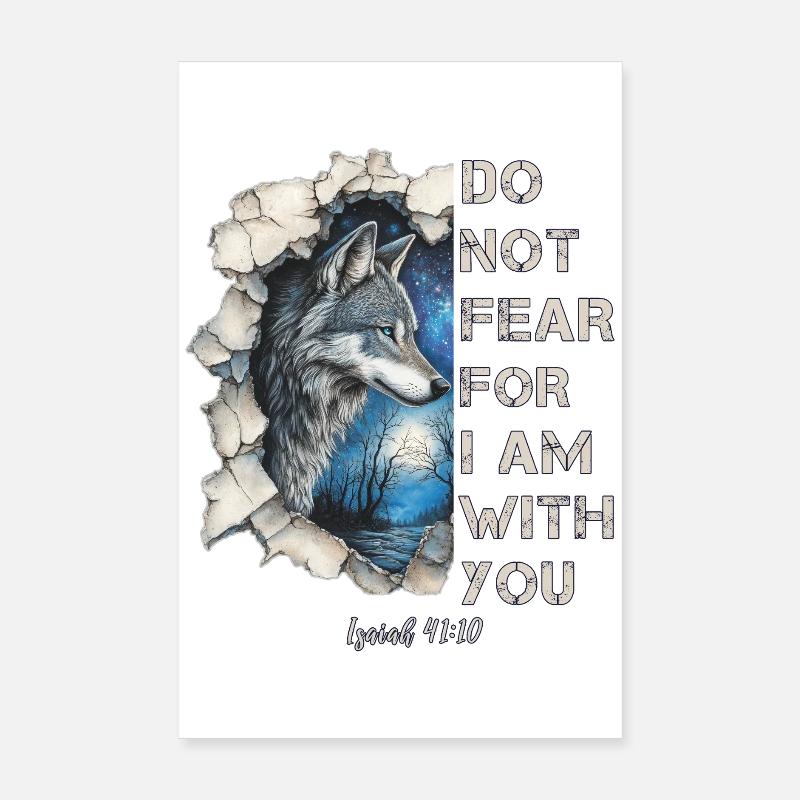 Wolf Christian Poster 20 x 30 cm