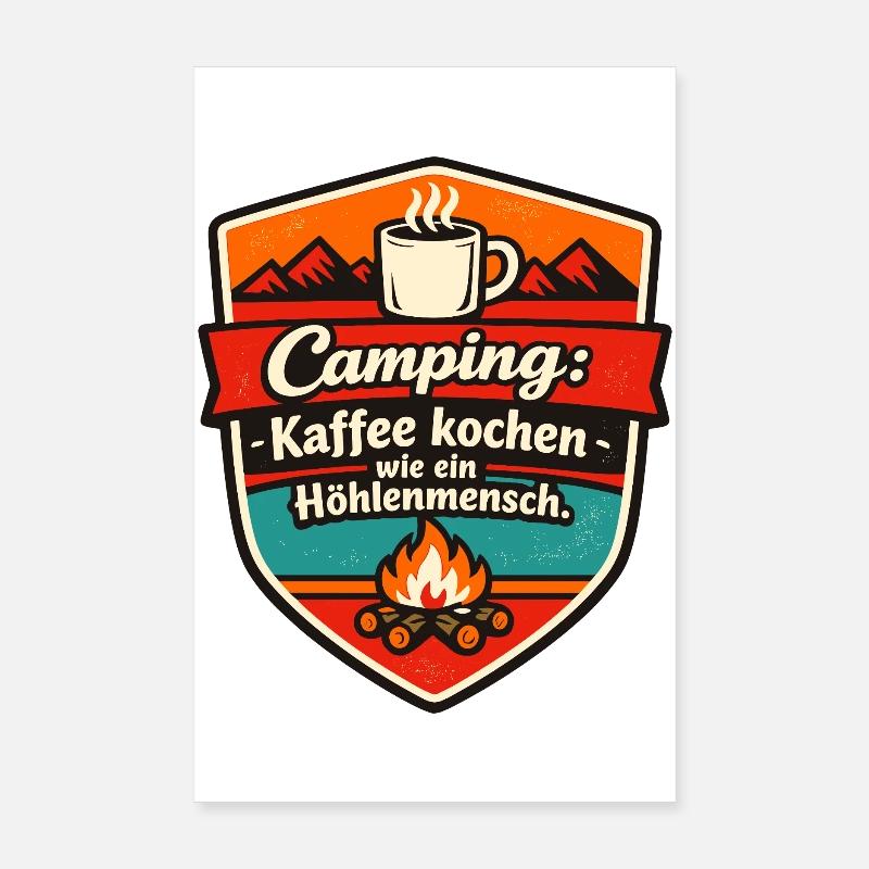  Camper Camping Poster 20x30 cm