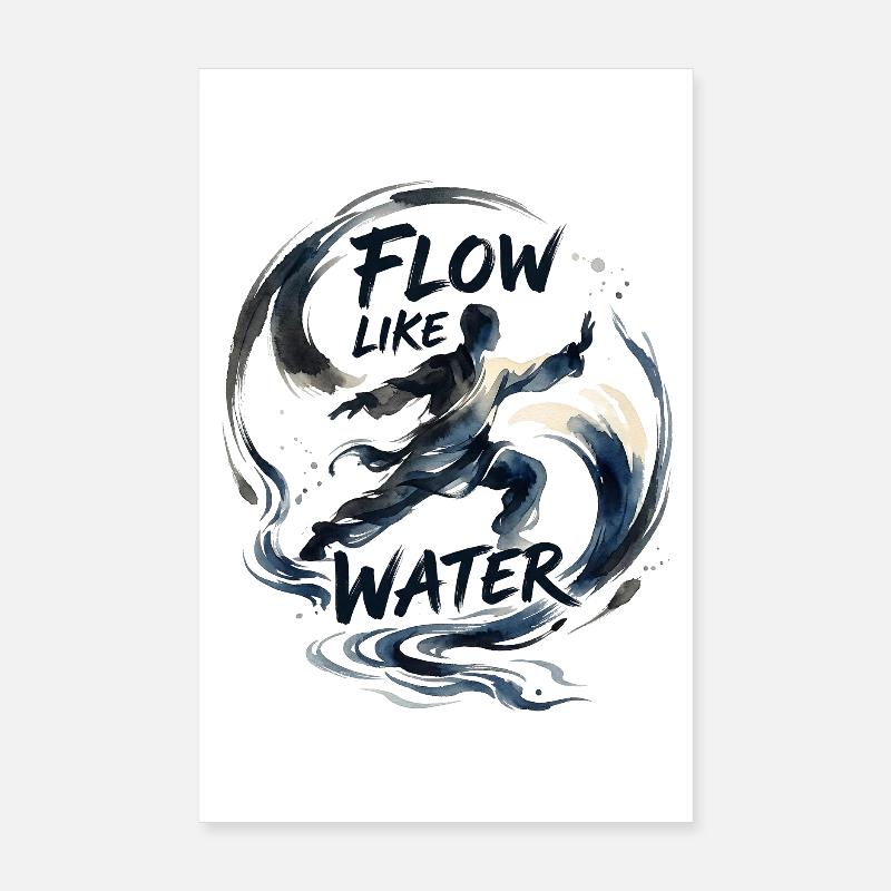 Tai Chi Flow Poster 8" x 12" (20x30 cm)