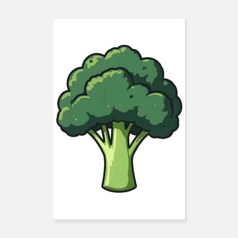 Broccoli Poster 8" x 12" (20x30 cm)