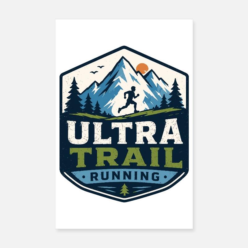 Ultra-Trailrunning Poster 20x30 cm