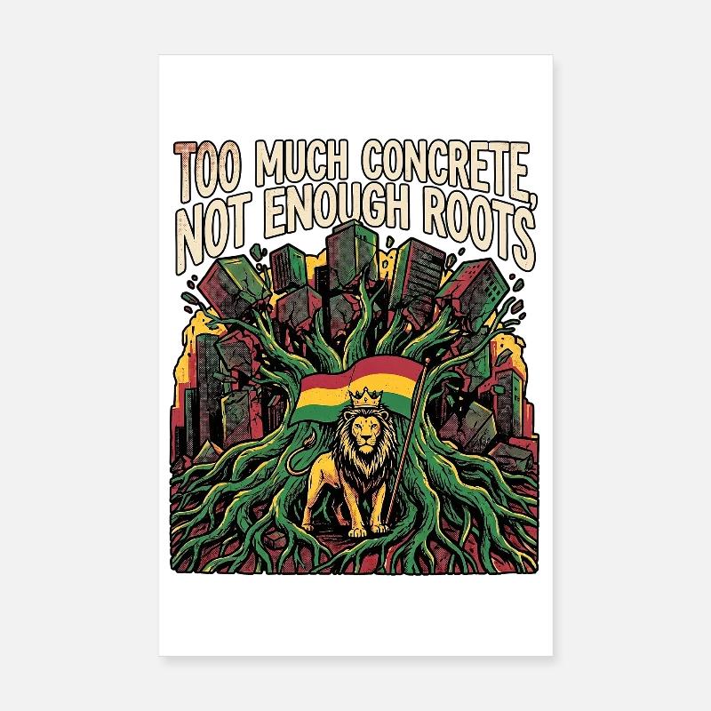 Too Much Concrete Poster 8" x 12" (20x30 cm)