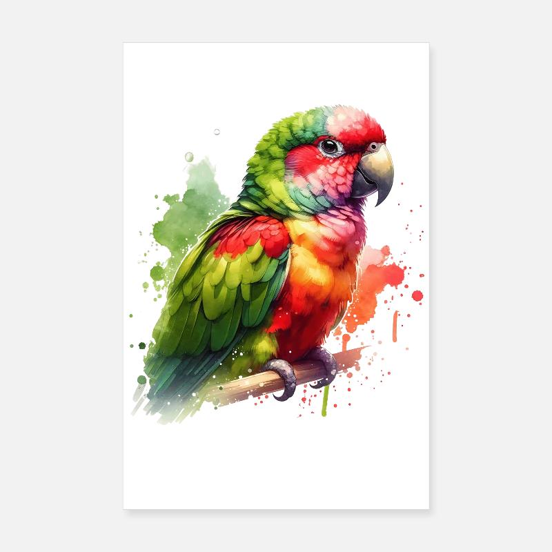 Alexandra Parakeet Gift Poster 8" x 12" (20x30 cm)