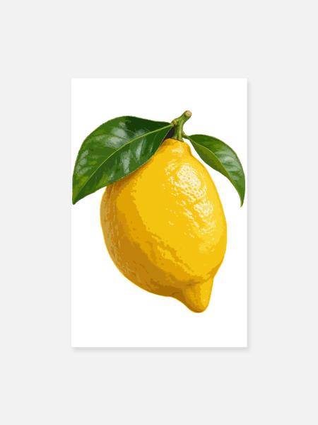 Zitrusfrüchte aus Amalfi - Poster 20x30 cm - Weiß - Vorne