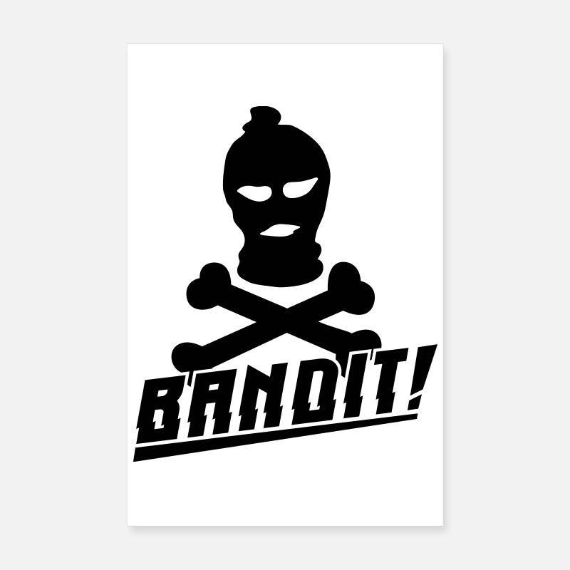 masque de ski bandit Poster 20 x 30 cm