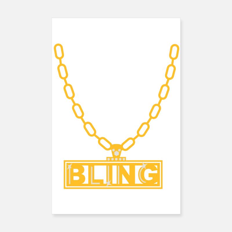necklace bling collier Poster 20 x 30 cm