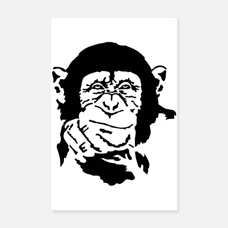 Affe Poster 20x30 cm