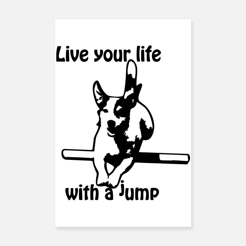Agility Jack Russel Terrier Poster 20 x 30 cm
