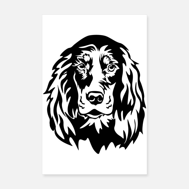 Gordon Setter Kopf Poster 20 x 30 cm