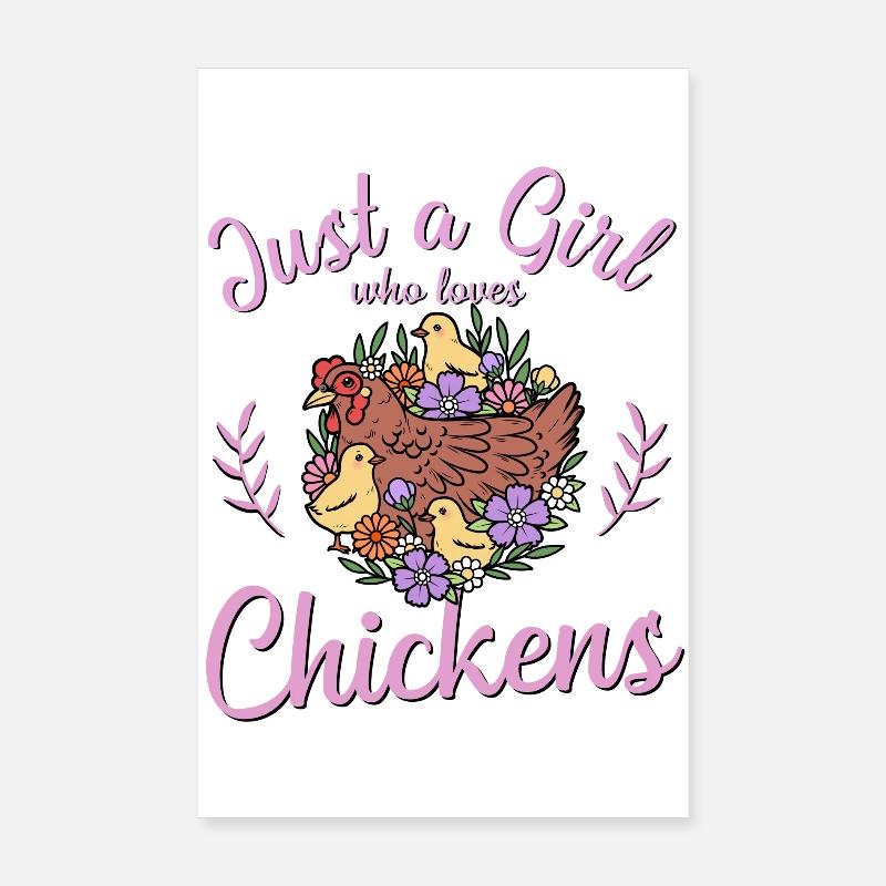 Huhn Hühner Poster 20x30 cm