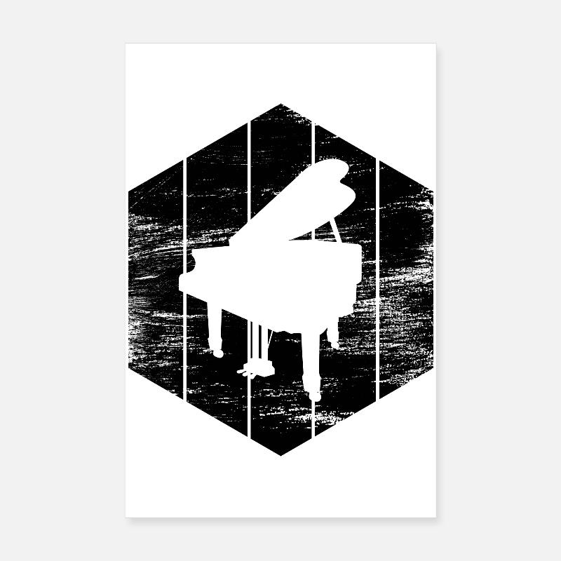 Pianist Poster 8" x 12" (20x30 cm)