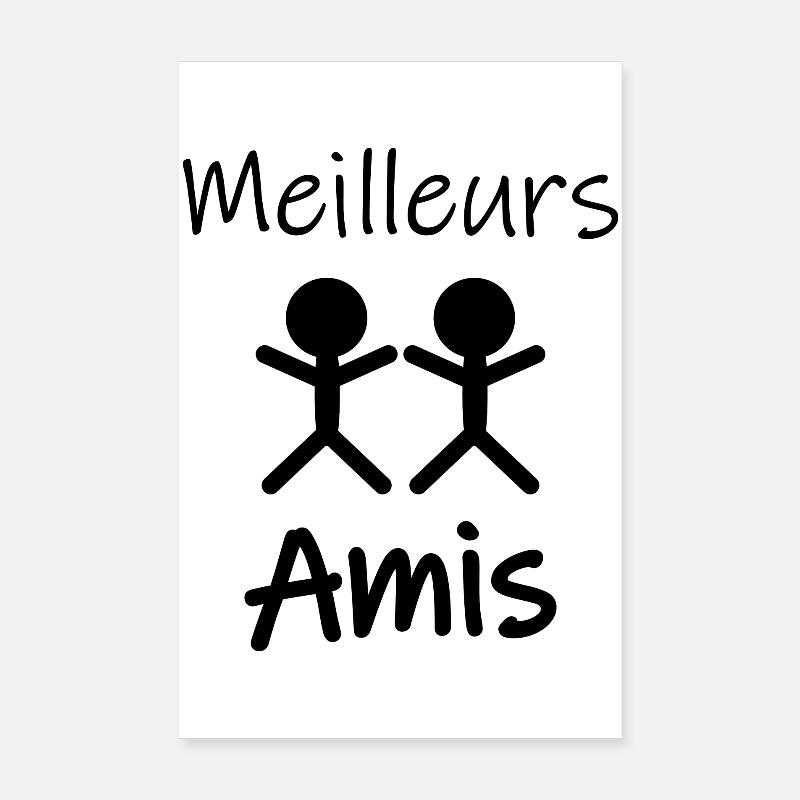 Meilleurs amis Poster 20 x 30 cm