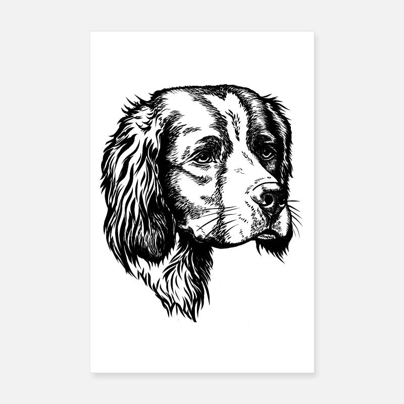 IRW Setter Portrait Poster 20x30 cm