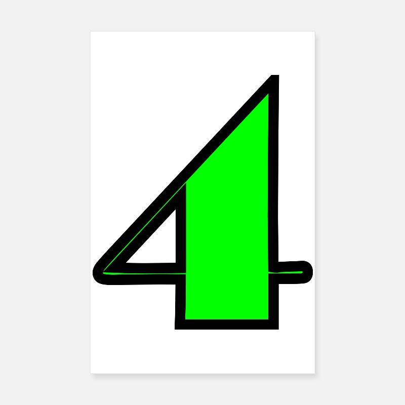 4 ANS,4e ANNIVERSAIRE,ANNIVERSAIRE 4 ANS,4 Poster 20 x 30 cm