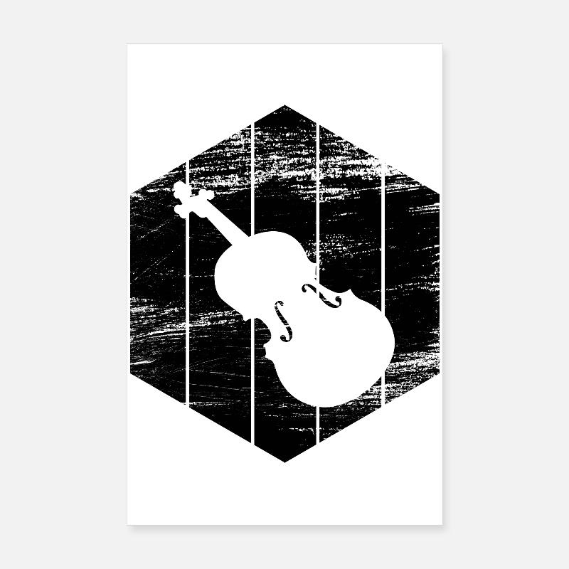 Violin Drawing Poster 8" x 12" (20x30 cm)