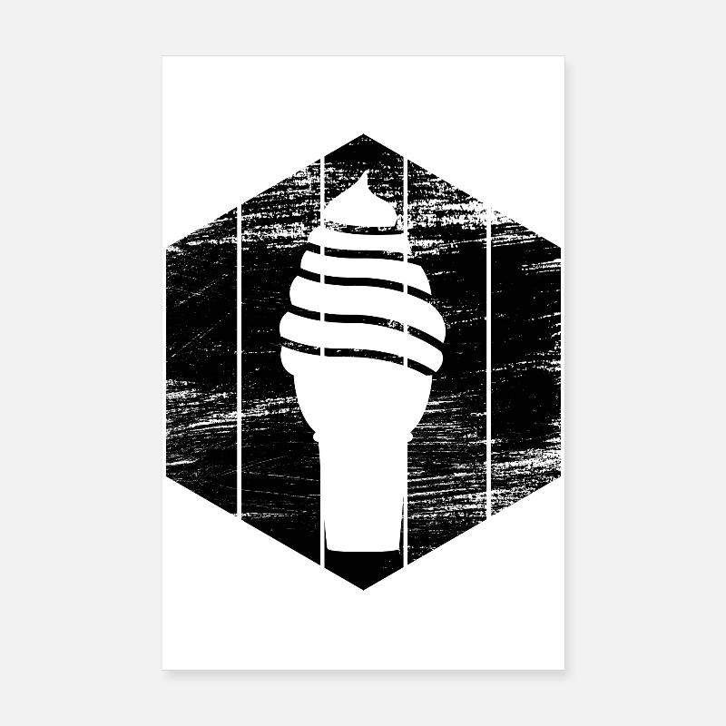 Eiscreme Poster 20x30 cm
