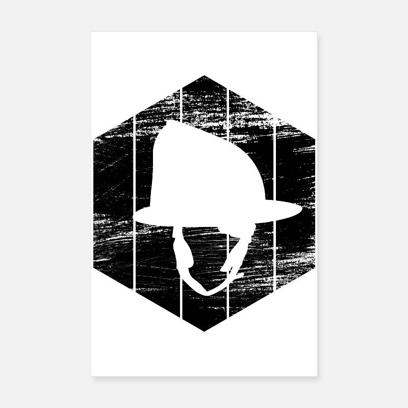Casque de pompier Poster 20 x 30 cm