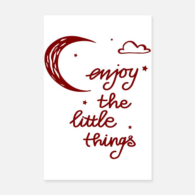 enjoy the little Things Poster 20x30 cm
